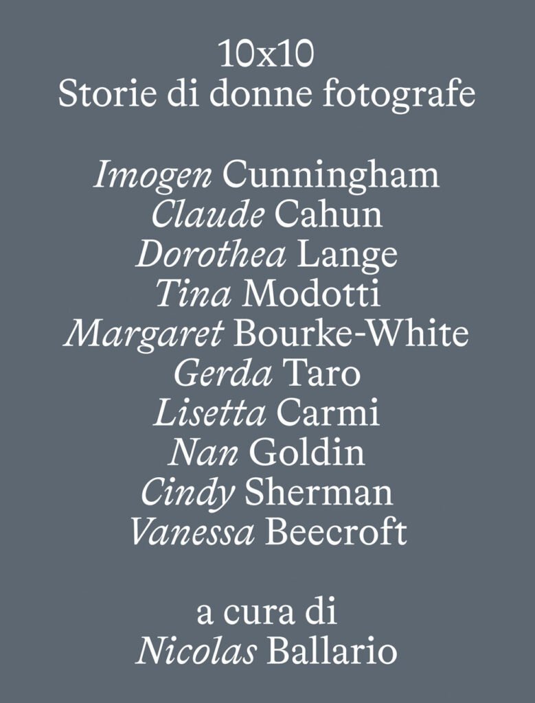 10 X 10. Storie di donne fotografe