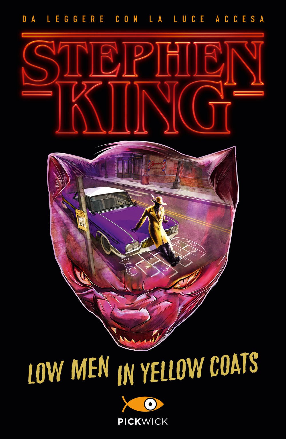 Low men in yellow coats