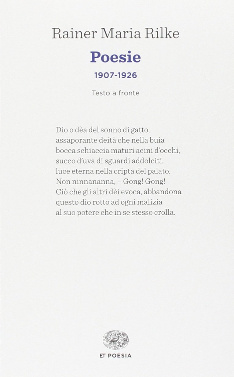 Poesie (1907-1926). Testo tedesco a fronte